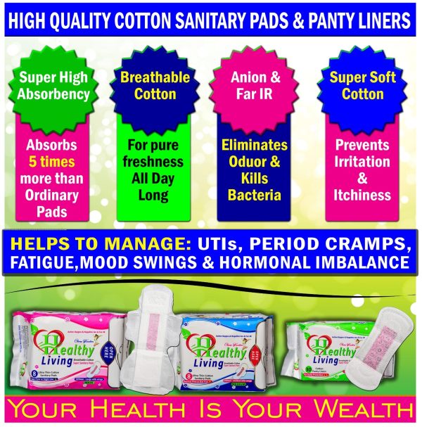 Healthy Living Sanitary Pad 290mm (Day Use / Normal Flow) - Image 4